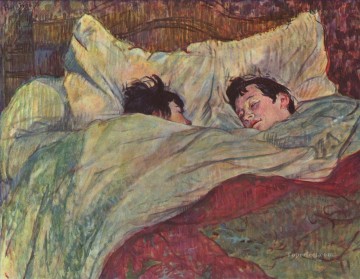 Henri de Toulouse Lautrec Painting - in bed 1893 Toulouse Lautrec Henri de